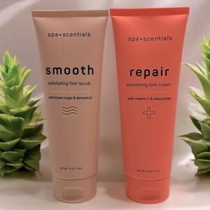 Spa Scentials Foot Scrub and Cream Set